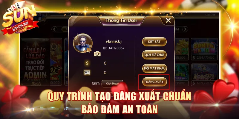 Đăng Nhập Sun Win - Thao Tác Nhanh, Mở Khóa Trải Nghiệm 2 Quy trình tạo đăng xuất chuẩn bảo đảm an toàn